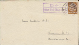 Landpost Altendorf über BAD SCHANDAU 31.12.1933 Auf Drucksache Nach Dresden - Covers & Documents