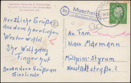 Landpost 22b Muscheid über ALTENKIRCHEN (WESTERWALD) 14.9.1959 Auf AK  - Autres & Non Classés