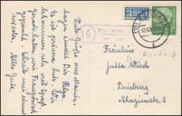 Landpost 16 Marienhagen über KORBACH 12.10.1954 Auf AK Schloß Waldeck - Other & Unclassified