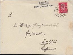 Landpost Kremlin über SOLDIN (NEUMARK) LAND 17.8.1931 Auf Brief Nach Berlin - Briefe U. Dokumente