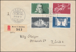 Schweiz 496-499 Schweizer Bundesstaat: Satz Auf R-Brief Pass. SSt BERN 29.4.1948 - Andere & Zonder Classificatie