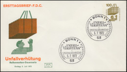 PU 67 Unfallverhütung GANZSACHE Dauerserie 100 Pfennig 1972, ESSt BONN - Enveloppes Privées - Neuves