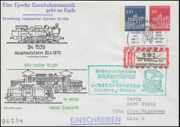 Befördert Mit Den Letzten Dampfzügen Scheldetalbahn PU 45/3 SSt DILLENBURG 1972  - Andere & Zonder Classificatie