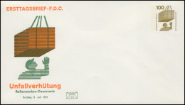 PU 67 Unfallverhütung GANZSACHE Dauerserie 100 Pfennig 1972, Ungebraucht ** - Enveloppes Privées - Neuves