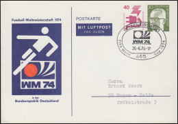 PP 56 Fußball-Weltmeisterschaft 1974 In Deutschland, Passender SSt GELSENKIRCHEN - Privé Briefomslagen - Ongebruikt