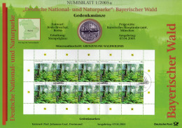 2452 Nationalpark Naturpark Bayerischer Wald - Numisblatt 1/2005 - Enveloppes Numismatiques