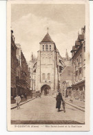 CPA 02 ST QUENTIN - RUE SAINT ANDRE ET LA BASILIQUE - Saint Quentin