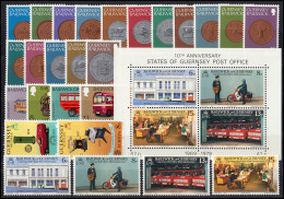 173-198 Guernsey Jahrgang 1979 Mit Block 2, Postfrisch ** / MNH - Guernsey