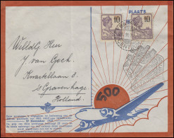 500. Postflug Niederländisch Indien-Niederlande BATAVIA 27.11.37 N. S'Gavenhage - Poste Aérienne