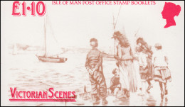 Isle Of Man Markenheftchen 14, Viktorianische Szenen 1987, ** Postfrisch - Isola Di Man