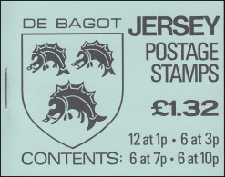Jersey Markenheftchen 0-24, Wappen 1,32 Pfund 1983, ** - Jersey