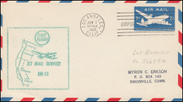 Erstflug FIRST FLIGHT AM-13 JET MAIL SERVICE: Los Angeles 1.6.60 N. Seattle 1.6. - Andere & Zonder Classificatie