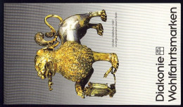 Diakonie/Wofa 1988 Gold & Silber - Großer Gießlöwe 60 Pf, 5x819, Postfrisch - Markenheftchen