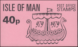 Isle Of Man Markenheftchen 3, Tynwald Parlament 40 Pence 1979, ** Postfrisch - Man (Insel)