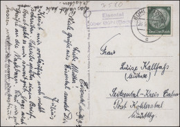 Landpost Eisental über BÜHL (BADEN) 23.9.39 Auf AK Eisental Vom Flugzeug Aus - Covers & Documents