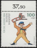 1729 Der Böse Friederich 100+50 Pf ** Oberrand - Nuovi