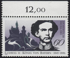 1281 Ludwig II Von Bayern ** Oberrand - Unused Stamps