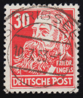 335va XII Friedrich Engels 30 Pf Wz.2 XII Bedarfsstempel O Geprüft - Oblitérés