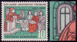 256 Uni Freiburg, PLF Fensterahmenbruch, Feld 12, ** - Variétés Et Curiosités