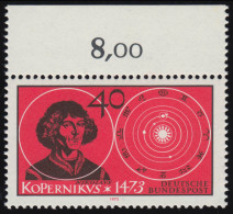 758 Nikolaus Kopernikus ** Oberrand - Unused Stamps