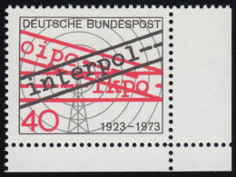 759 Interpol ** Ecke U.r. - Unused Stamps