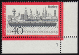 761 Fremdenverkehr Hamburg 40 Pf ** FN1 - Unused Stamps