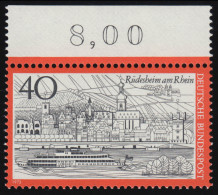 762 Fremdenverkehr Rüdesheim 40 Pf ** Oberrand - Neufs