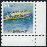 1593 Sporthilfe 80+40 Pf Rudern** FN1 - Unused Stamps