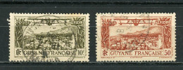 GUYANE (RF) - POSTE AERIENNE  - N°Yt 11+17 Obli. - Used Stamps