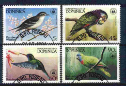 Dominica 1984 WWF Birds Y.T. 794/797 (0) - Dominica (1978-...)