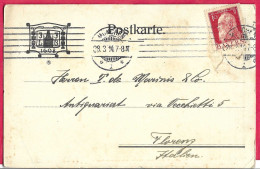 BAVIERA - CARTOLINA POSTALE PRIVATA DA "MUNCHEN*28.3.14*/ 1" PER FIRENZE - Storia Postale