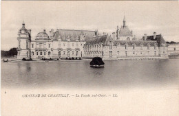 In 6 Languages Read A Story: Le Chateau De Chantilly. La Façade Sud-Ouest. | The Castle Of The South-Western Side. Côté - Chantilly