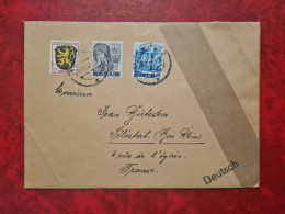 Lettre / Carte   1947 SAARBRUKEN TIMBRES SAAR  ET ZONE FRANCAISE - Sonstige & Ohne Zuordnung