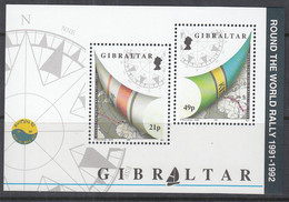 GIBRALTAR  Block 17, Postfrisch **, Segelregatta "Rund Um Die Welt", 1992 - Gibraltar