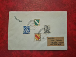 Lettre / Carte   1947 SAARBRUKEN TIMBRES SAAR  ET ZONE FRANCAISE - Altri & Non Classificati