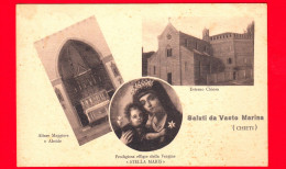 ITALIA - Abruzzo - Vasto (Chieti) - Maria Stella Maris - Chiesa - Altare E Abside - Cartolina Viaggiata Nel 1936 - Sonstige & Ohne Zuordnung
