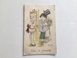 Carte Postale Ancienne (1925)  Signée Edmond Sornein Visite De Fiançailles - Sonstige & Ohne Zuordnung