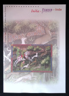 CL, Collection Historique Du Timbre-poste Français, India-France-Inde, 4 Pages, 2003, Frais Fr 2.25 E - Postdokumente
