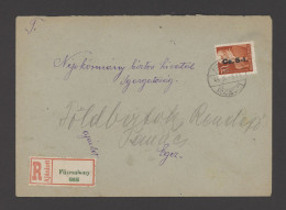 HUNGARY INFLATION 1946. Nice Cover Füzesabony To Eger - Cartas & Documentos