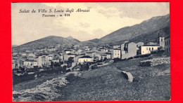 ITALIA - Abruzzo - Villa S. Lucia Degli Abruzzi (L'Aquila) - Panorama - Cartolina Viaggiata Nel 1938 - Autres & Non Classés