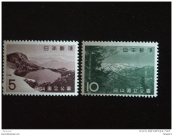 Japan Japon Nippon 1963 National Parc De Hakusan Yv 733-734 MNH ** - Unused Stamps