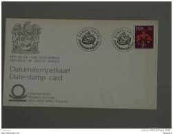 Zuid Afrika South Africa Afrique Du Sud RSA Johannesburg 1977 Datumstempelkaart Date-stamp Card Carte Cachet - Briefmarkenausstellungen