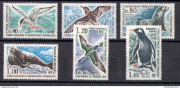 1976 Taaf , Fauna - Yvert N. 55/60 - 6 Valori - MNH** - Other & Unclassified