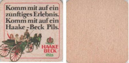 5001439 Bierdeckel Quadratisch - Haake Beck - Zünftiges Erlebnis - Bierviltjes