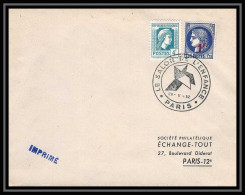 3730 France Lettre (cover) Salon De L'enfance 26/11/1952 Paris - Other & Unclassified