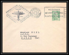 3628 France Lettre (cover) EXPOSITION AEROPHILE De NANTES 1er Meeting 19/04/1950 - 1960-.... Covers & Documents