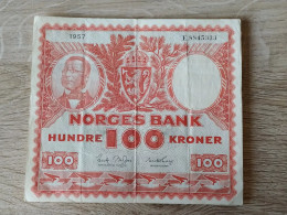 Norway 100 Kroner 1957 - Norvegia