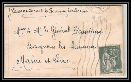 1765 Lettre (cover) N°280 Type Paix Bagneux Lès Saumur Maine Et Loire Seul  - 1921-1960: Modern Period