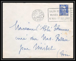 5230 N°886 Marianne De Gandon 1951 Paris RUE SINGER Pour L'Abbé Thomas Miribel Ain Lettre (cover) - 1945-54 Marianne Of Gandon