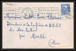 5117 N°886 Marianne De Gandon 1952 AVIGNON VAUCLUSE Pour L'Abbé Thomas Miribel Ain Lettre (cover) - 1945-54 Marianne Of Gandon